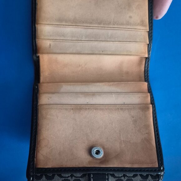 Coach Signature Leather Pattern Wallet - Picture 4 of 7